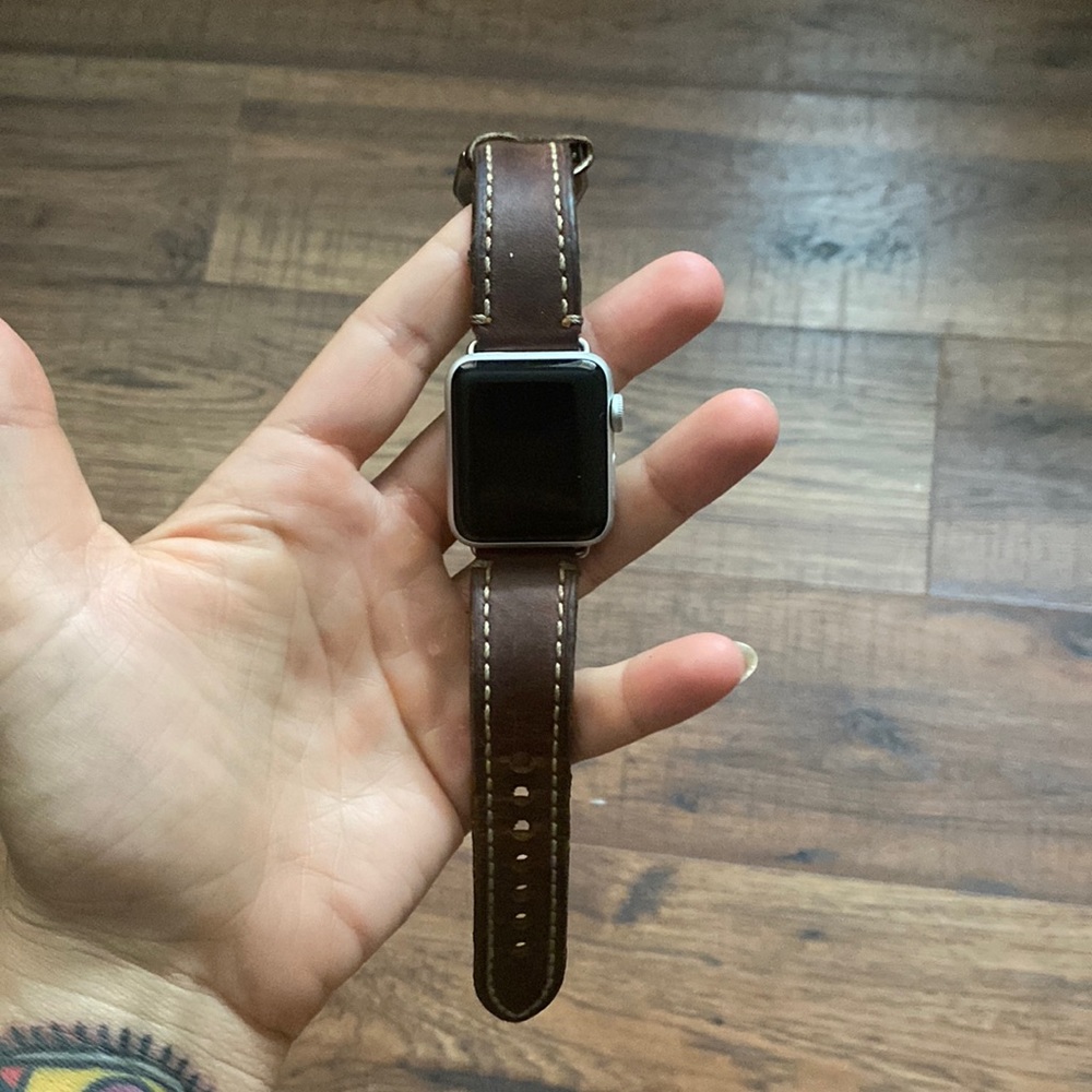 Apple Watch with Leather strap